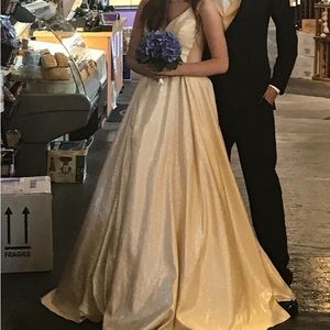 Jovani Prom Dress , yellow, size 4